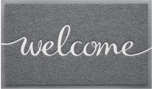 Alfombra de puerta, alfombra de bienvenida de perfil bajo, alfombra de piso delantera para interiores y exteriores, alfombra antideslizante para