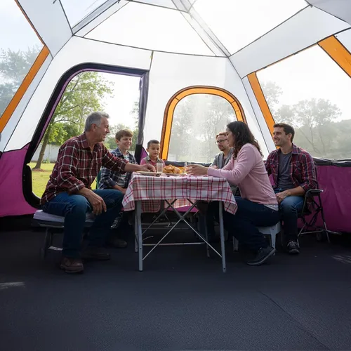 Miniatura 2 de CAMEL CROWN 4/6 Person Instant Cabin Tent, Pop Up Windproof Tents for Camping, 60-Second Setup Family Tent with Carry Bag for Outdoor Hiking Uva rojo