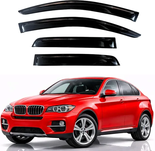 Miniatura 165 de KPY Visor de ventana compatible con Hyundai Tucson 2021-2025, 4 piezas de deflector de ventilación para ventana lateral, estilo Mugen, protector