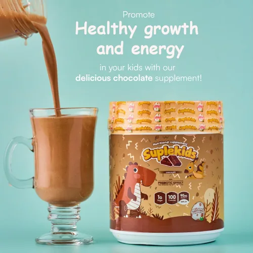 Miniatura 5 de Batido de proteínas para niños - Sabor a chocolate - Proteína en polvo para niños - Crecimiento y desarrollo saludables - Apoyo al aumento
