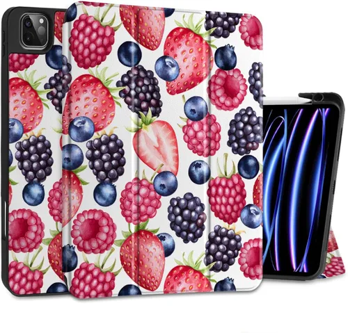 Miniatura 15 de MEEgoodo para iPad Pro M2 12.9 Funda 6ª/5ª/4ª/3ª Generación 2022 2021 2020 2018 con Soporte para Lápiz, Funda para Tablet con Parte Trasera de TPU