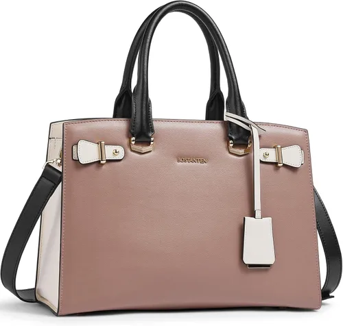 BOSTANTEN Bolso de cuero para mujer, bolso de diseñador con asa superior, bolso cruzado, Bolsas colgantes de cuero para mujer