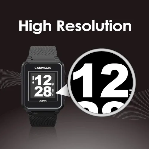 Miniatura 4 de CANMORE TW353 Reloj GPS de golf para hombres y mujeres, pantalla LCD de alto contraste, actualización gratuita de más de 41,000 campos precargados