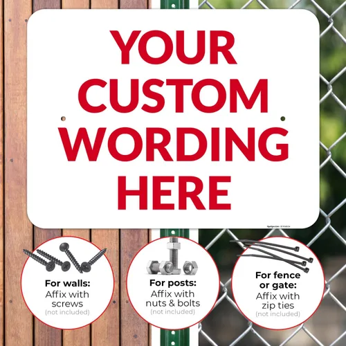 Miniatura 4 de Letrero personalizado, letreros de metal personalizados, personalizable para oficina, negocio, lugar de trabajo, oficina, hogar, letreros de entrega
