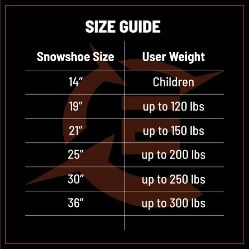 Miniatura 7 de Cascade Mountain Tech Lightweight Aluminum Frame Snowshoe Set
