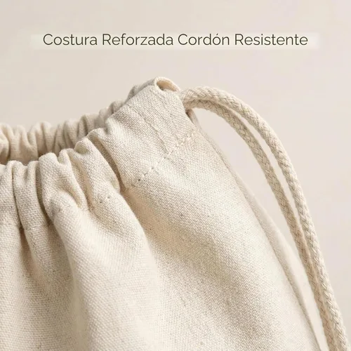Miniatura 5 de Urban Villa Bolsa de lavandería 1 paquete de bolsa de lavandería extra grande de lona resistente, bolsas de lavandería de algodón natural, multiuso
