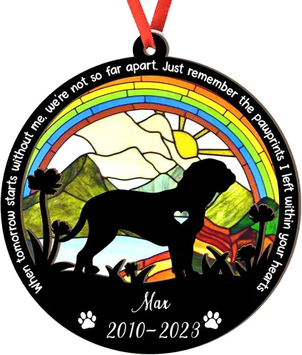Miniatura 85 de Adorno personalizado para atrapasoles de sabueso afgano, adorno de Navidad de sabueso afgano, regalo para perro amante, sabueso afgano conmemorativo