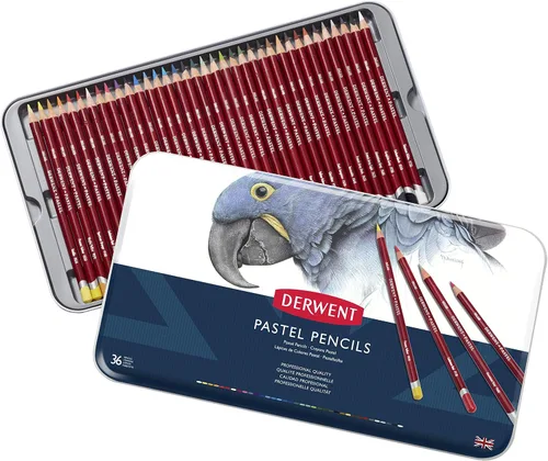 Miniatura 8 de Derwent Lápices pastel, núcleo de 0.157 in, lata de metal, 24 unidades (32992)