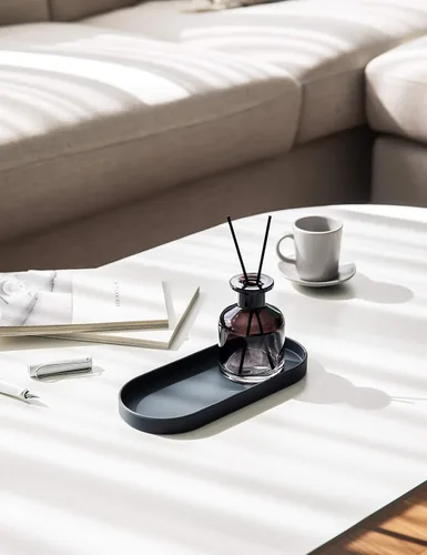 Miniatura 5 de Bandeja de silicona Lazy K - Organizador pequeño de tocador - Soporte para cucharas - Organizador multiusos moderno para fregadero de cocina, baño