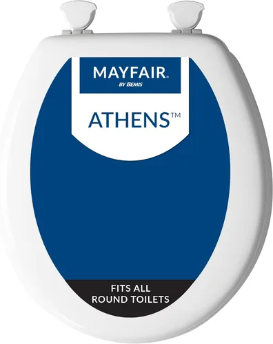Mayfair 44EC 000 asiento para retrete moldeado de madera con bisagras, fácil de limpiar y recambiar, 44ECA 000, 0 volts