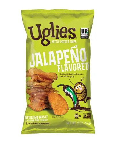 Miniatura 14 de UGLIES Patatas fritas cocidas en hervidor de agua, aperitivos sin gluten, patatas fritas Kosher, aperitivos sin OMG para niños u oficina, bolsas