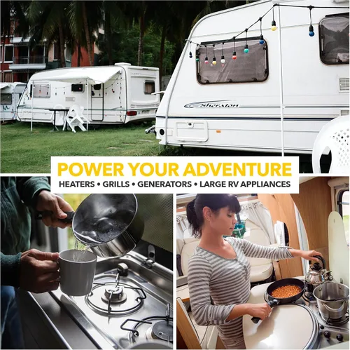 Miniatura 4 de Nuevo regulador de gas LP/propano para autocaravana Fairview RV Camper – GR-630B salida de alta presión de 30 PSI, entrada/salida de 1/4″ FPT