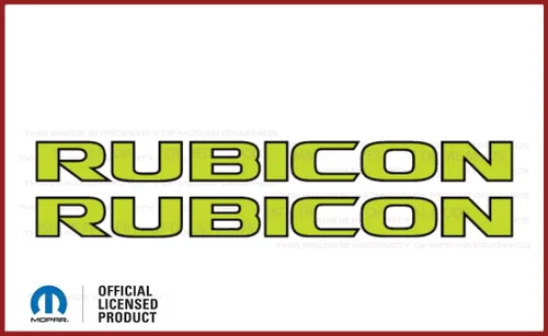 Miniatura 4 de Rubicon Hood - Calcomanía de vinilo para Jeep Wrangler JK (2007-2018) 392 Bronce con contorno negro F392BO (juego de 2) FJ5H1