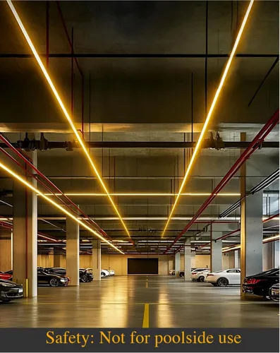 Miniatura 7 de Shine Decor Tira de luces LED Plus CA 120V, cuerda brillante de doble fila conectable, ETL IP65 impermeable y resistente a la intemperie para Blanco
