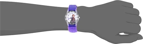 Miniatura 2 de Disney Frozen Kids' Plastic Time Teacher Analog Quartz Nylon Strap Watch