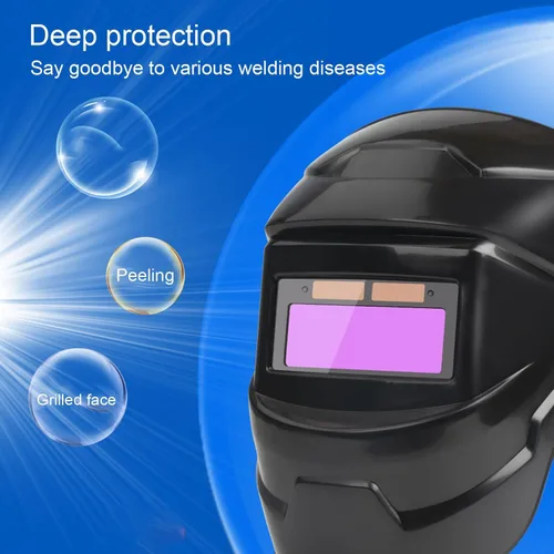 Miniatura 4 de Casco de soldadura, casco de soldadura de oscurecimiento automático de energía solar, máscara de soldadura por arco de soldadura, oscurecimiento