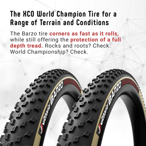 Miniatura 2 de Vittoria Barzo G2.0 XC-Trail/TNT 29x2.25 Neumático, Antracita (11A00016)