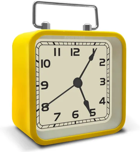 Rohome Reloj despertador pequeño, movimiento retro de cuarzo silencioso con luz nocturna, reloj decorativo vintage sin tictac para sala de estar,