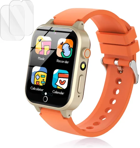 Miniatura 8 de Luyiilo Reloj inteligente para niños, reloj inteligente para niños, juguetes con 26 juegos de rompecabezas, pantalla táctil, cámara HD, reloj