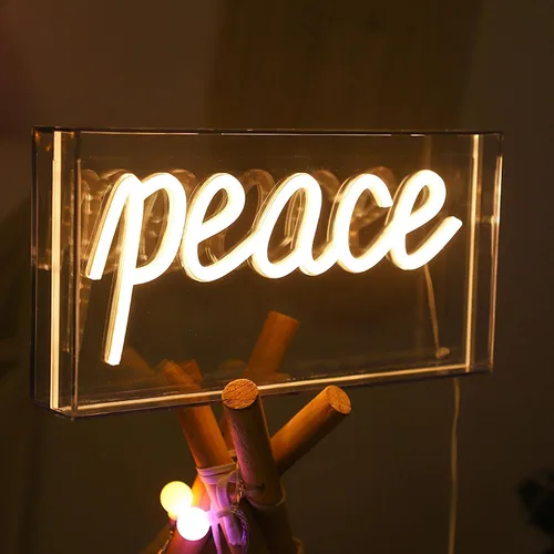 Miniatura 26 de Letrero de neón LED para fiesta, escritorio, dormitorio, hogar, cumpleaños, decoración artística con USB