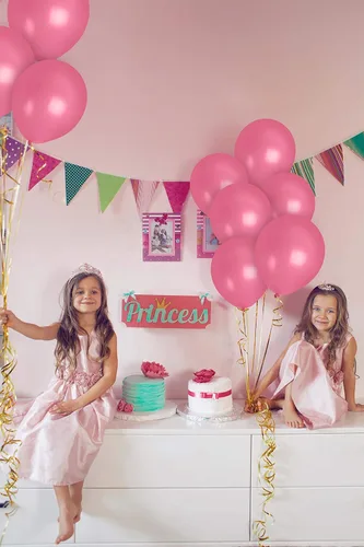 Miniatura 6 de Treasures Gifted - Globos de un solo color mate, Rosa