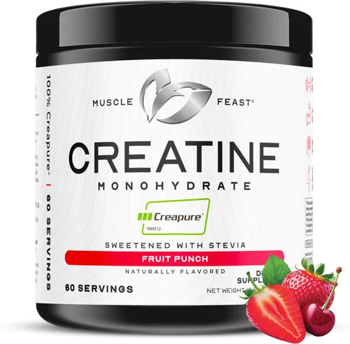 Miniatura 12 de Polvo de monohidrato de creatina Creapure, hecho por Muscle Feast Pre-entrenamiento o post-entrenamiento, premium Fácil de mezclar y sin gluten