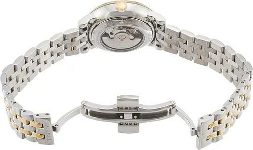 Miniatura 3 de Tissot mujer Carson Auto acero inoxidable vestido reloj oro amarillo 1N14, gris T1222072203100