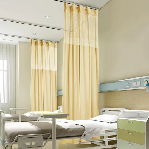 Miniatura 24 de Fcosie Cortinas divisoras de habitación de hospital con ganchos planos para cubículo, pantalla de privacidad para hospital, clínica médica