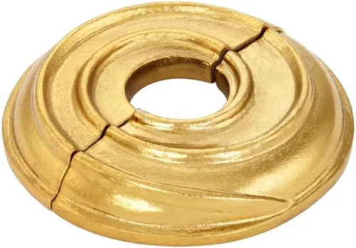 Miniatura 81 de Renovators Supply Manufacturing Placa de escudo de 3,13 pulgadas OD Escutcheon 1/2 en IPS Acabado de cobre antiguo Brida de radiador de aluminio