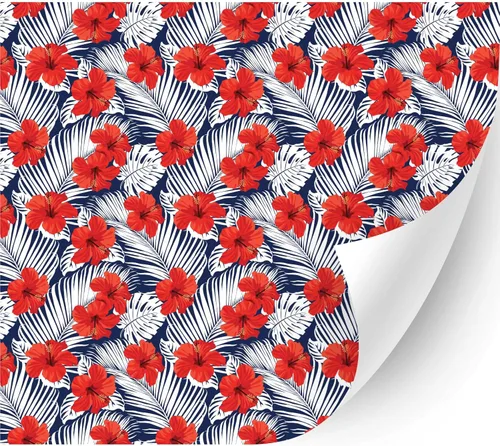 Miniatura 30 de HTV4U Vinilo de transferencia de calor con estampado floral (flor de acacia, 13.5 x 12 pulgadas), vinilo impreso para planchar, papel de prensa
