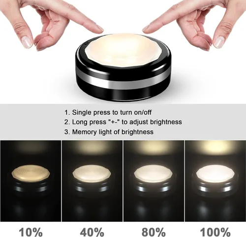 Miniatura 3 de Starxing Luces de disco con control remoto, temporizador regulable para iluminación debajo del gabinete, luces LED que funcionan