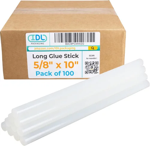 Miniatura 17 de IDL Packaging Barras de pegamento caliente de tamaño completo de 5/8 x 10 pulgadas para pistolas de pegamento, transparentes (paquete de 10)