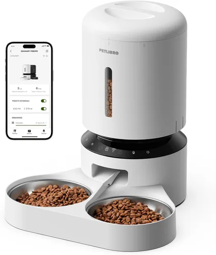 Miniatura 9 de PETLIBRO Comedero Automático para Gatos, Dispensador de Comida para Mascotas con Preservación de Frescura, Comederos Temporizados para Gatos