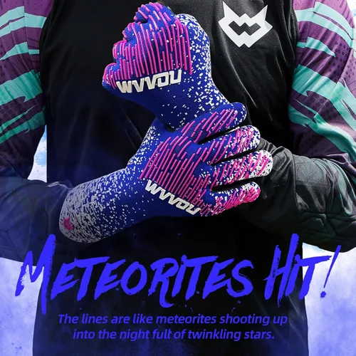 Miniatura 2 de WVVOU Guantes de Portero de Fútbol para Jóvenes y Adultos (Talla 7-10, 3 Estilos) Guantes de Portero de Alto Rendimiento Guantes de Fútbol 2-Rosa