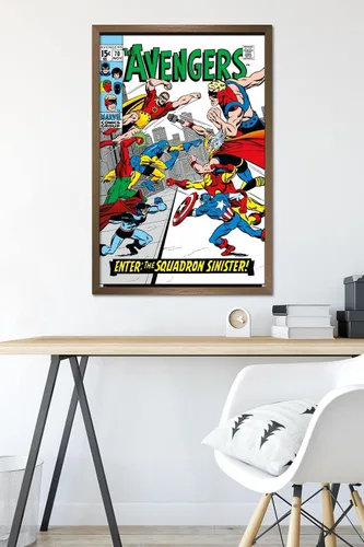 Miniatura 6 de Trends International Marvel Comics - Póster de pared de Avengers #70 Versión con marco de bronce