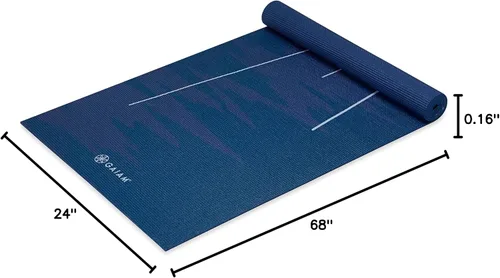 Miniatura 7 de Gaiam - Tapete de yoga con estampado, antideslizante para ejercicio y fitness para todo tipo de yoga, pilates y ejercicios en el suelo Marea