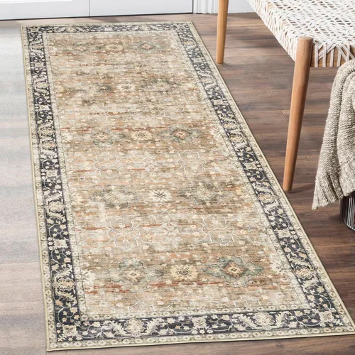 Miniatura 21 de ReaLife Rugs Alfombra pasillo lavable a máquina - Sala de estar, dormitorio, baño, cocina, entrada, oficina - Acolchada de pelo bajo, resistente a