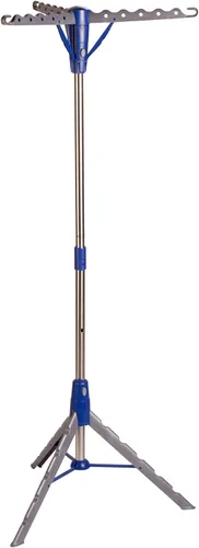Miniatura 3 de Honey-Can-Do Trípode de secado de ropa de acero de 64 pulgadas plegable – Estante de ropa colapsable que ahorra espacio, soporte para secadora