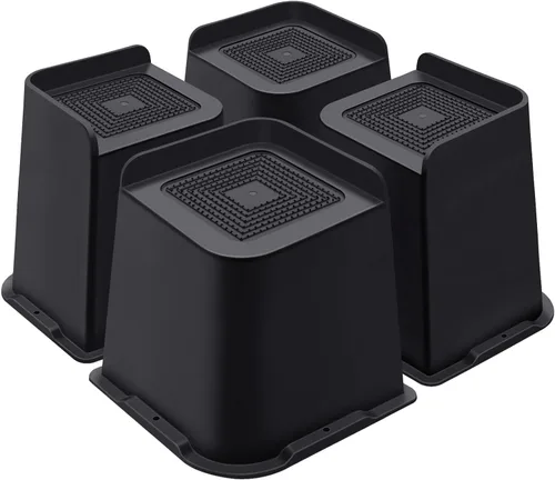 Miniatura 37 de ANNKUT Elevadores de cama de 1 pulgada resistentes, elevadores de muebles para cama, escritorio, mesa, sofá, sofá, elevadores de cama de gran
