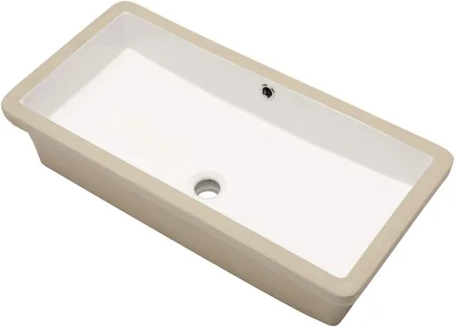 Miniatura 22 de Lordear Fregadero de baño blanco con un agujero de 24 x 20 pulgadas, un agujero, porcelana, cerámica, lavabo para lavabo de baño de 24 pulgadas