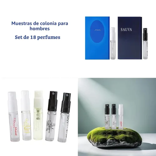 Miniatura 2 de Juegos de Muestras de Colonia para Hombres Diseñador Perfume de Colonia de Alta Gama Muestras para Hombres Descubre 18 Marcas Muestreador