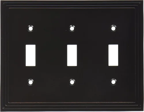 Miniatura 15 de Amerelle Steps - Placa de pared de metal fundido dúplex individual en níquel satinado