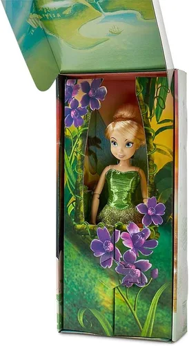 Miniatura 2 de Disney Store Muñeca Clásica Oficial de Disney Princess (Campanita de Peter Pan), 11 Pulgadas, Incluye Cepillo con Detalles Moldeados, Juguete