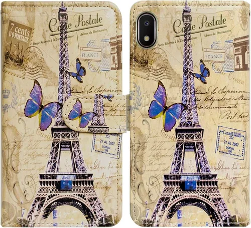 Miniatura 39 de Bcov Funda tipo cartera para Galaxy A10e, con diseño de bandera americana retro con tapa para Samsung Galaxy A10e Retro American Flag