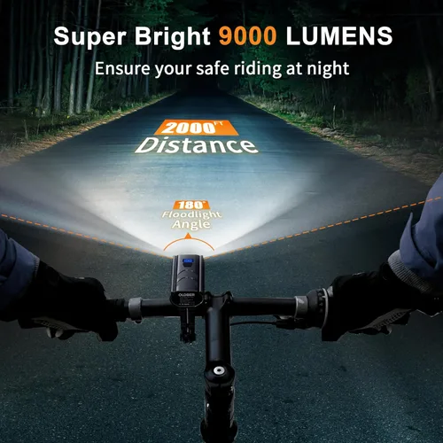 Miniatura 3 de LED Bike Lights for Night Riding High Lumens with 2 Pack Taillight Super Bright Bicycle Headlight & Tail Light Set, Mountain/Road Bike Safety Light