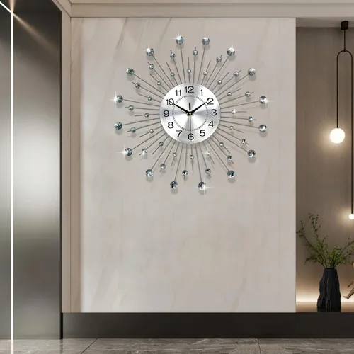 Miniatura 7 de Relojes de pared para decoración de sala de estar, reloj de pared moderno y silencioso a pilas, sin tictac, para dormitorio, cocina, oficina