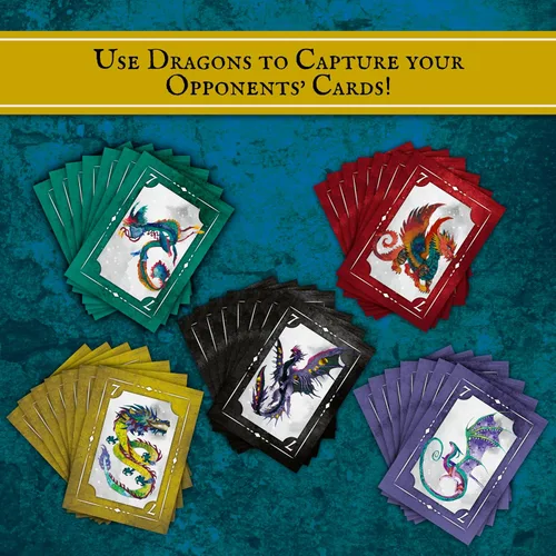 Miniatura 6 de Juego de Cartas de Dragones Mágicos - ¡Nuevo! - Captura de Cartas, Juego Familiar de Dragones Juegos de Cartas Divertidos para Adultos