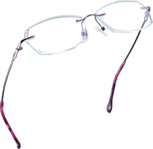 Miniatura 15 de LifeArt Lentes de lectura con bloqueo de luz azul sin montura con lente personalizada que reducen la fatiga ocular con diamantes elegantes