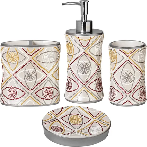 Miniatura 71 de Zahari Home Capri - Juego de toallas de baño de 3 piezas, toalla de baño, toalla de mano y toalla facial, decoración moderna, hermoso diseño único