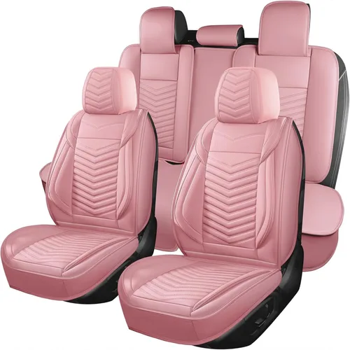 Miniatura 12 de HChengkikz Fundas de Asiento de Automóvil Par Delantero, Fundas de Asiento de Cuero Nappa Transpirable para Automóviles, Cojines Universales